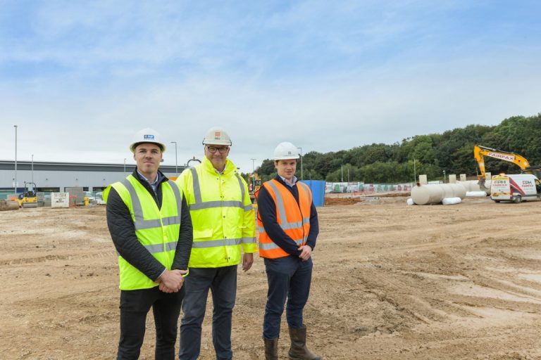 Construction gets underway on 166,000 sq ft of warehouse space in Nottingham