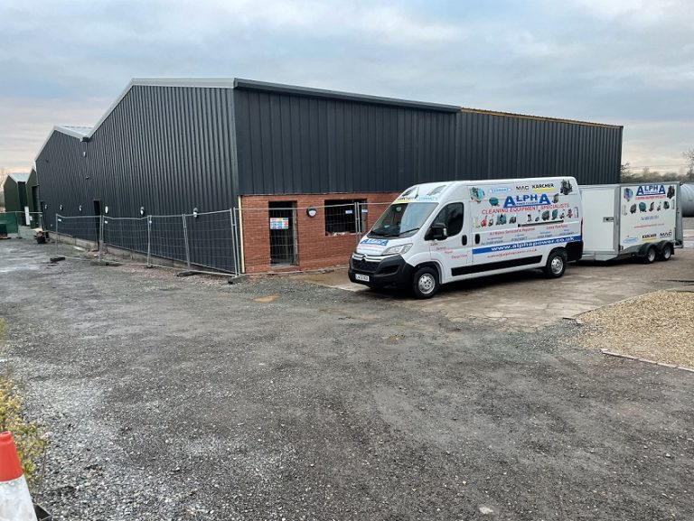 Alpha Power Cleaners expand with new warehouse and workshop in Loughborough