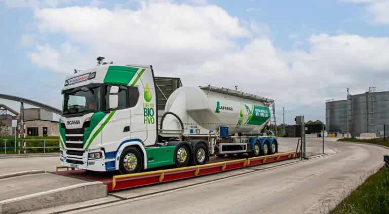 Cooking oil-powered cement tanker is first for the UK