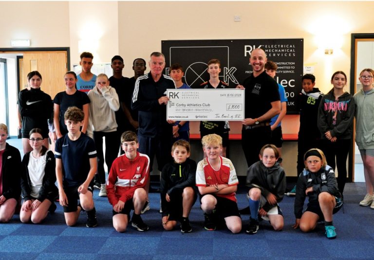 Northants firm donates £1,000 to Corby Athletics Club