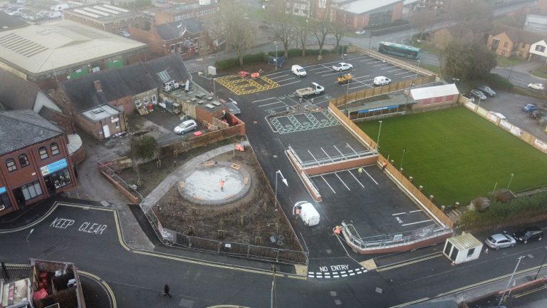 New car park scheme completed in Swadlincote as part of town’s broader regeneration