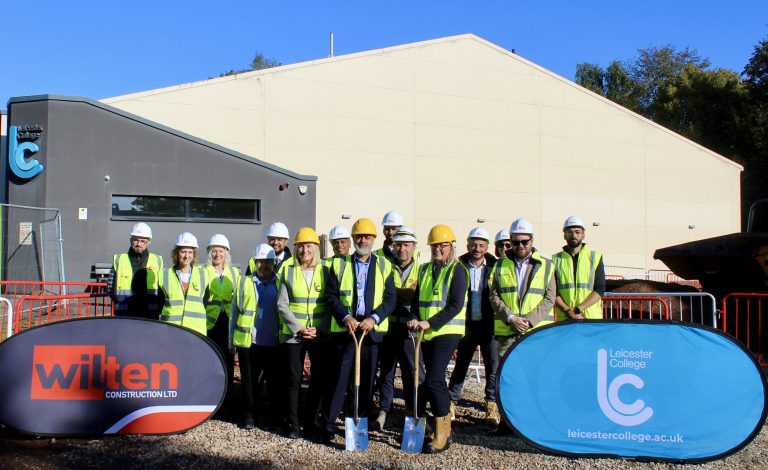 Leicester College breaks ground on new Aeronautical and Space Engineering Technology Centre