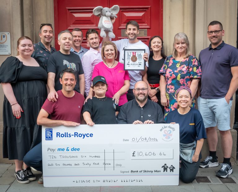 Rolls-Royce employee raises more than £10,000 for much-loved Derbyshire charity