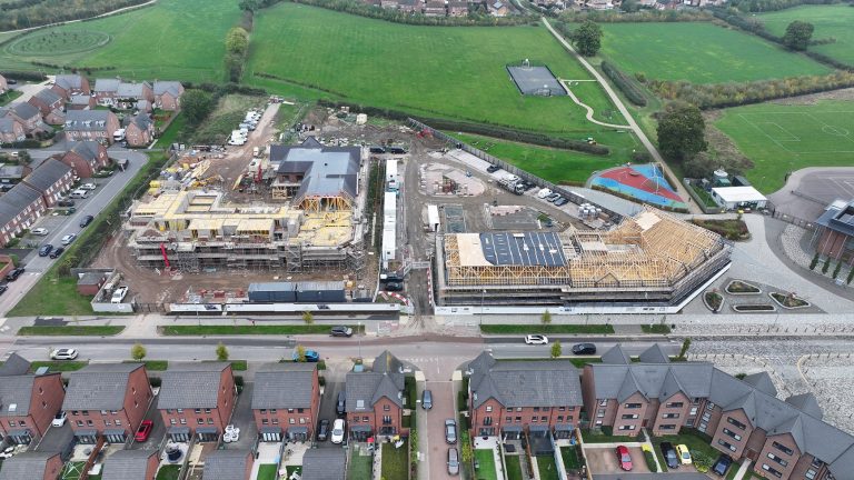 Work progresses on new local centre and GP practice in Leicestershire