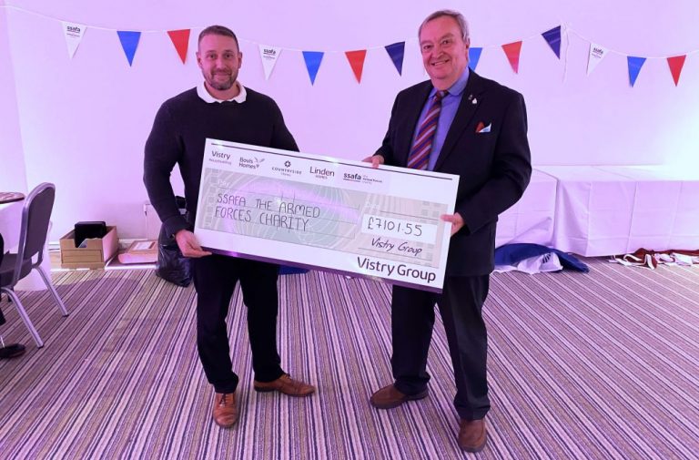 Homebuilder raises more than £7,000 for armed forces charity with Rutland golf day