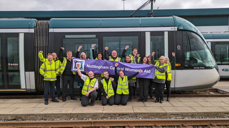 Nottingham tram operator raises over £15,000 for local charities